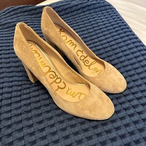 Sam Edelman tan suede heels size 10